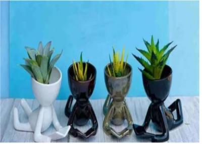 Ceramic Yoga Planter